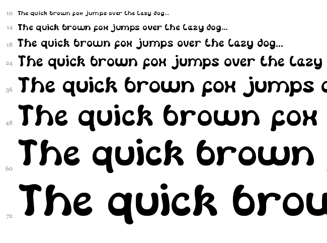 Dear Lovely font waterfall